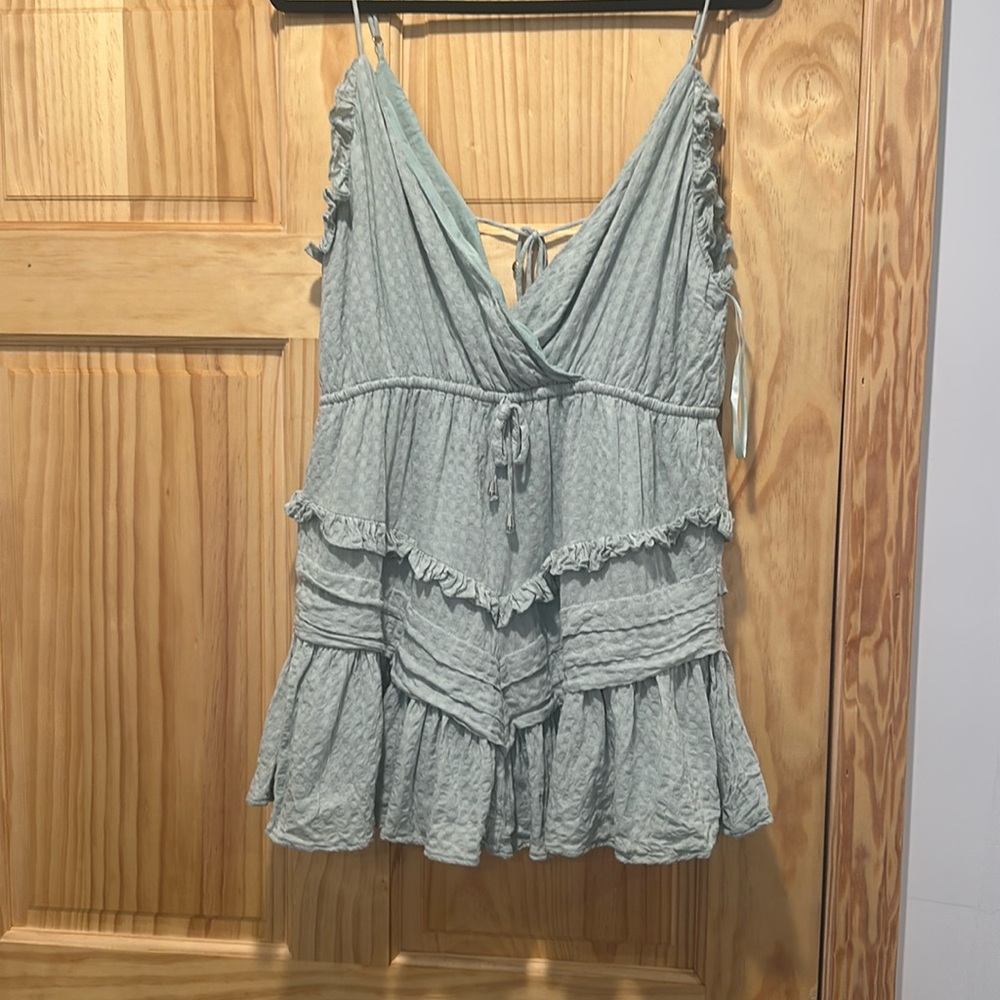 X-Large Light blue/green dress with built in shorts